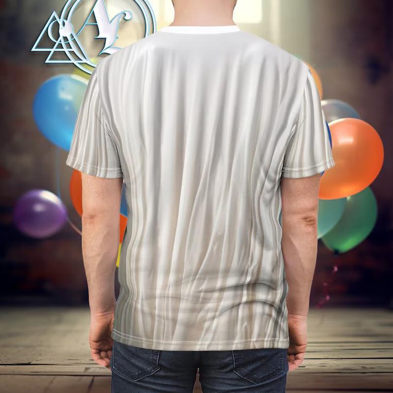 Lustiges 3D-gedrucktes T-Shirt, Street-Hip-Hop-Herren-Fun-T-Shirt, modisches Kurzarmhemd