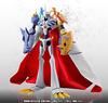 Figura War Omegamon Altura 16 cm SHFiguarts "Nosso Jogo!" aprox.. ABS e PVC