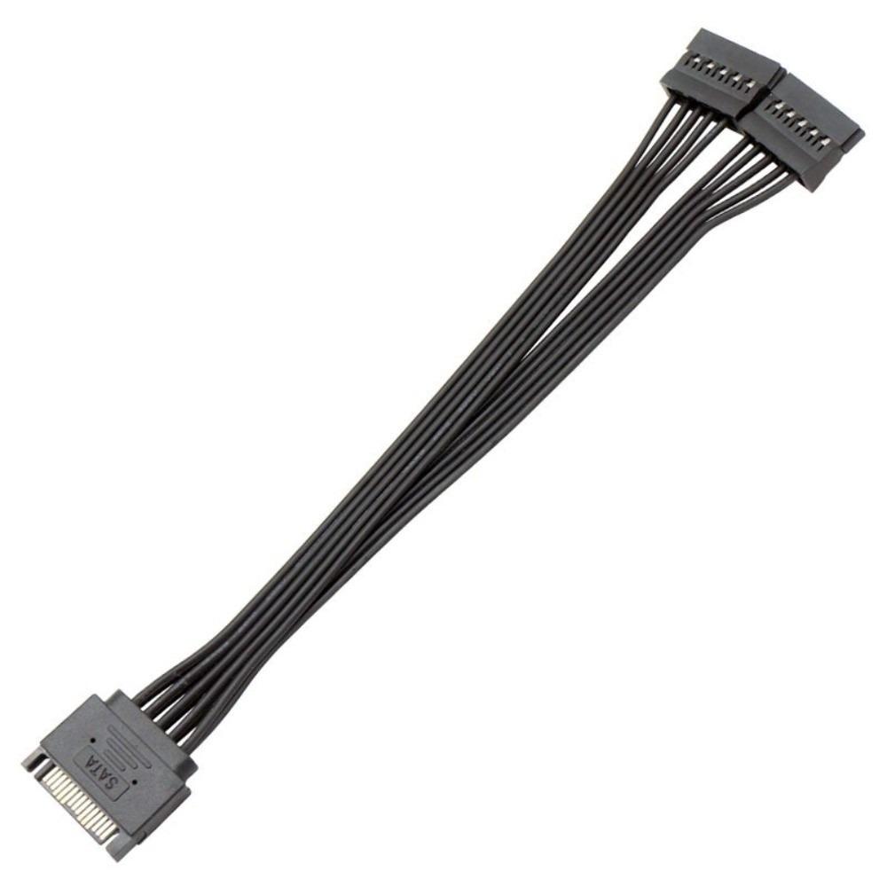 15Pin Male/Female SATA Power Cable Y-Splitter Design SSD Power Cable High Quality HDD Power Cable