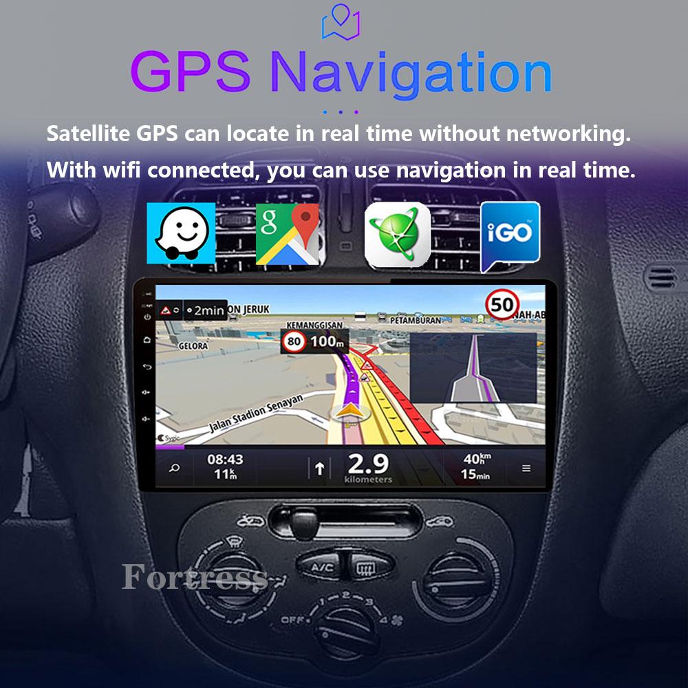 2DIN Android 13 Radio For Peugeot 206 206CC 206SW 2001 2002 2003-2008 Car Stereo Multimedia Player Carplay Auto GPS Navigation