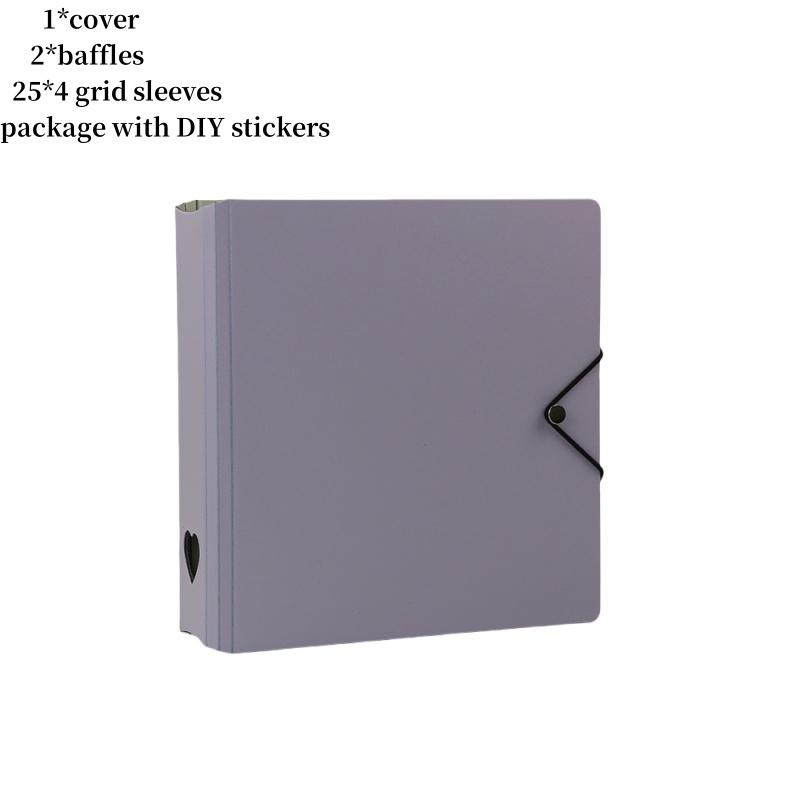 

Kawaii 4 Grid Binder Kpop Po Card Collect Book Большая емкость Idol Po Album Pocards Holder Storage Book Канцелярские принадлежности