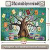 Book Tree Photo Booth Backdrop, School Reading Week & Library Party Decor