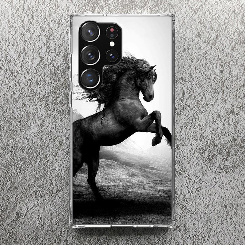 Horse Great Beauty Galloping Phone Case For Samsung Galaxy S25 S24 S23 Ultra S22 Plus S21 S20 FE S10 + S25Ultra S24U Soft Cover