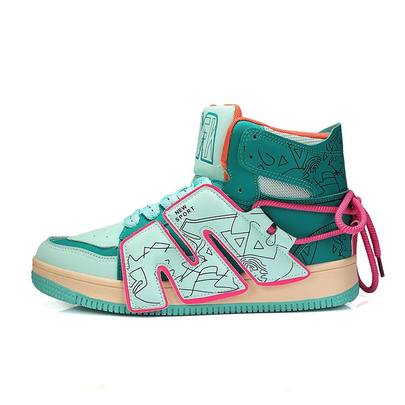 

Чоловіче взуття 2023 р. Високоякісне високе взуття для скейтбордингу Колір унікального зрощеного спортивного взуття протиковзкі зносостійкі кросівки 45 зелений