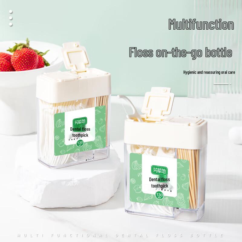 Fangcaodi Portable Toothpick & Dental Floss Set