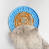 Pet Slow Food Mat with Strong Suction Cup, Bone Paw Print Design Dog Feeding Mat, Dog Slow Eating Bowl Accessory for Preventing Choking