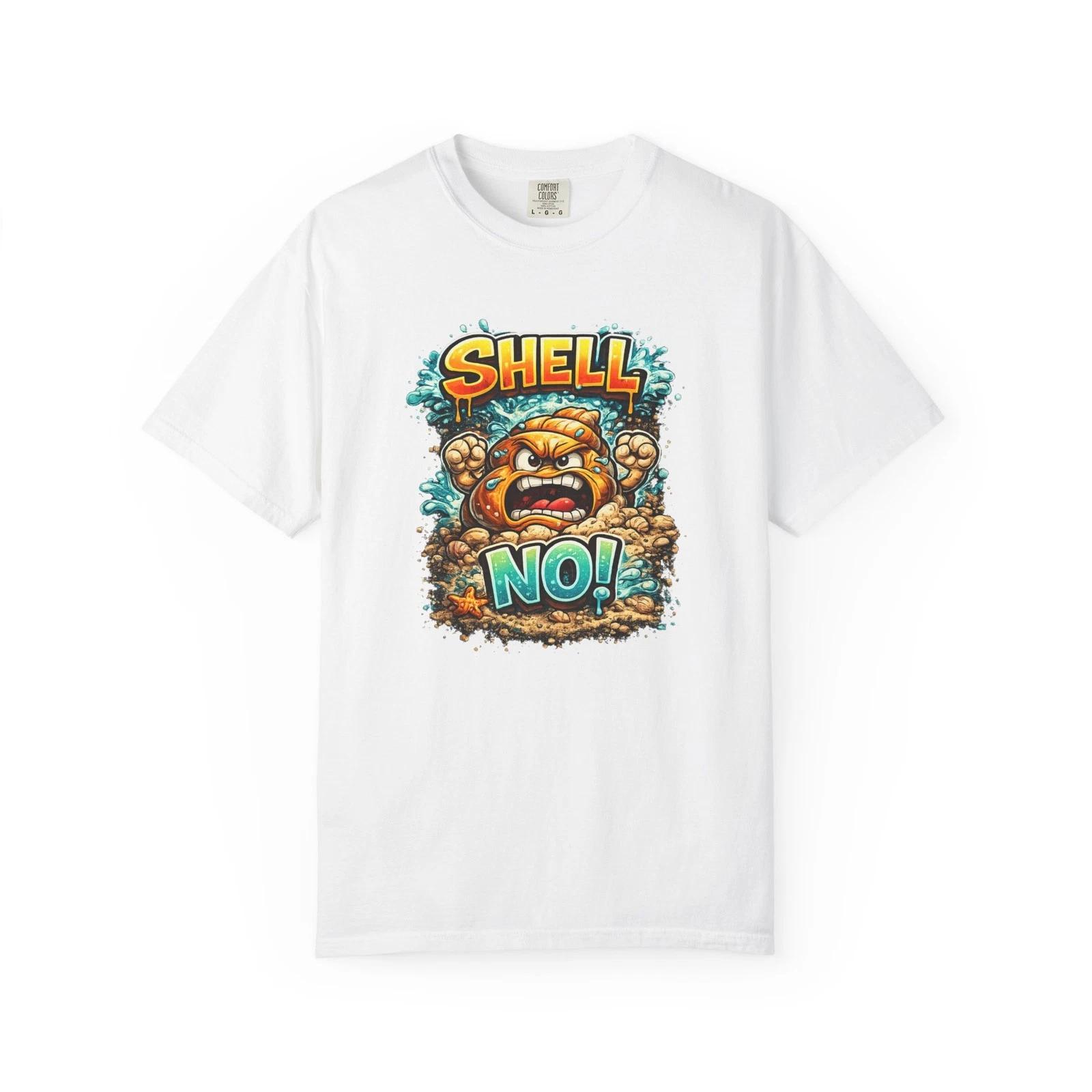 Angry Turtle Shell No! T-Shirt | Cartoon Shocked Turtle Graphic S