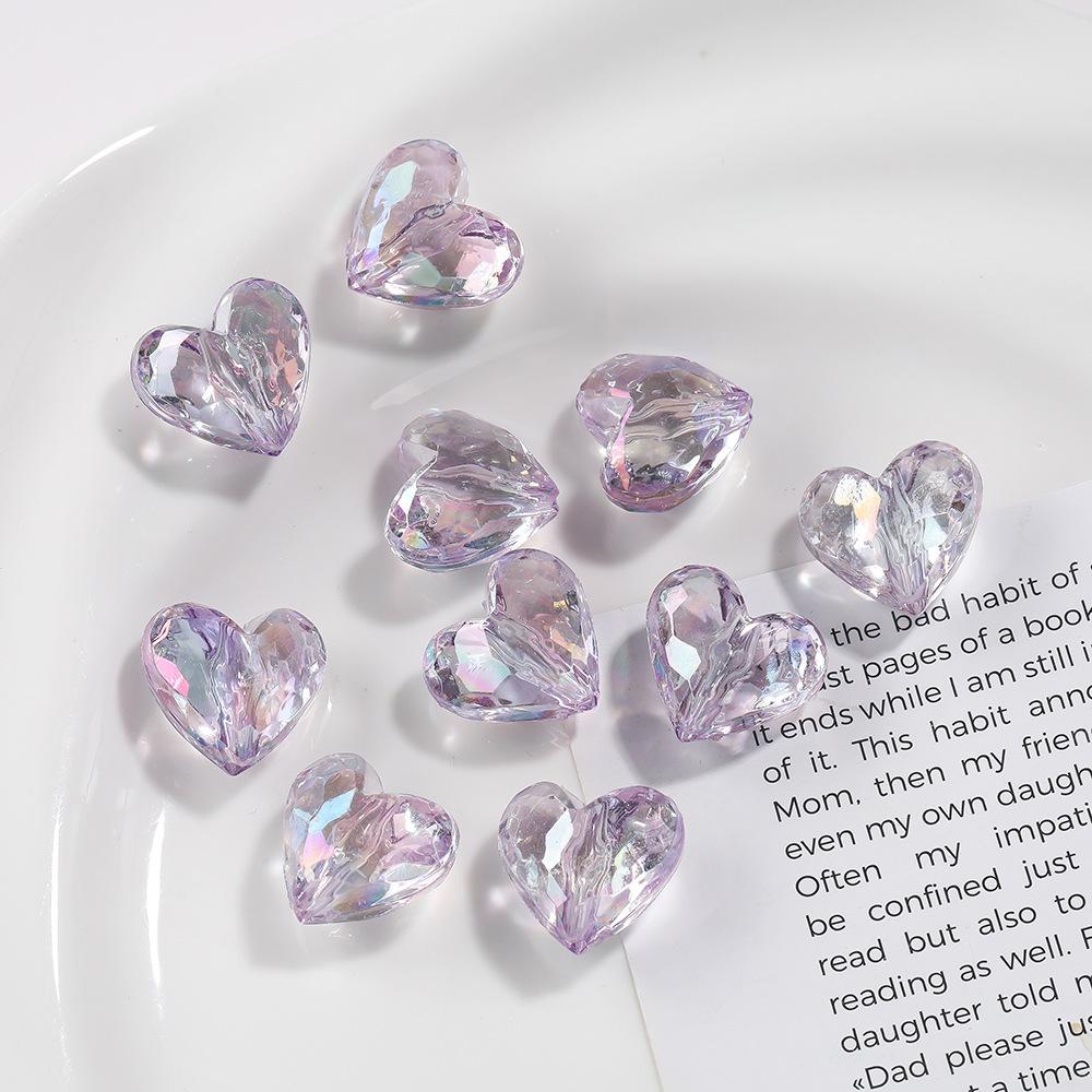 20Pcs Symphony Acrylic Love Crystal Beads DIY Jewelry Accessories