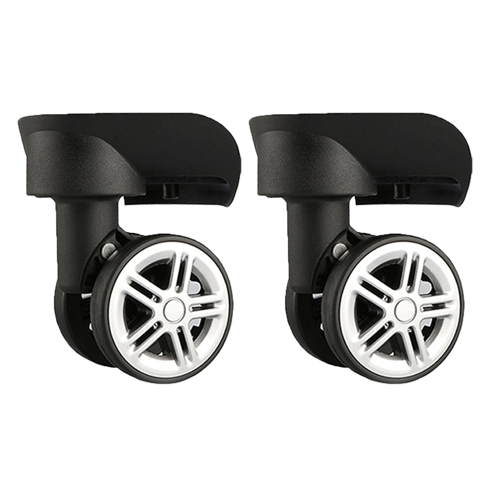 

1 пара сменных роликов для чемодана своими руками, поворотные бесшумные роликовые колеса для дорожной сумки, дорожного чемодана 7