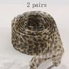 Organza Shoelaces, 1 Pairs and 2 pairs Fashionable Satin Ribbon Shoelaces, leopard print pattern Ribbon yarn lace shoelaces