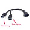 USB 3.0 To Dual USB Extra Power Data Extension Cable Dual USB External PC Accessories for 2.5 Inch External HDD