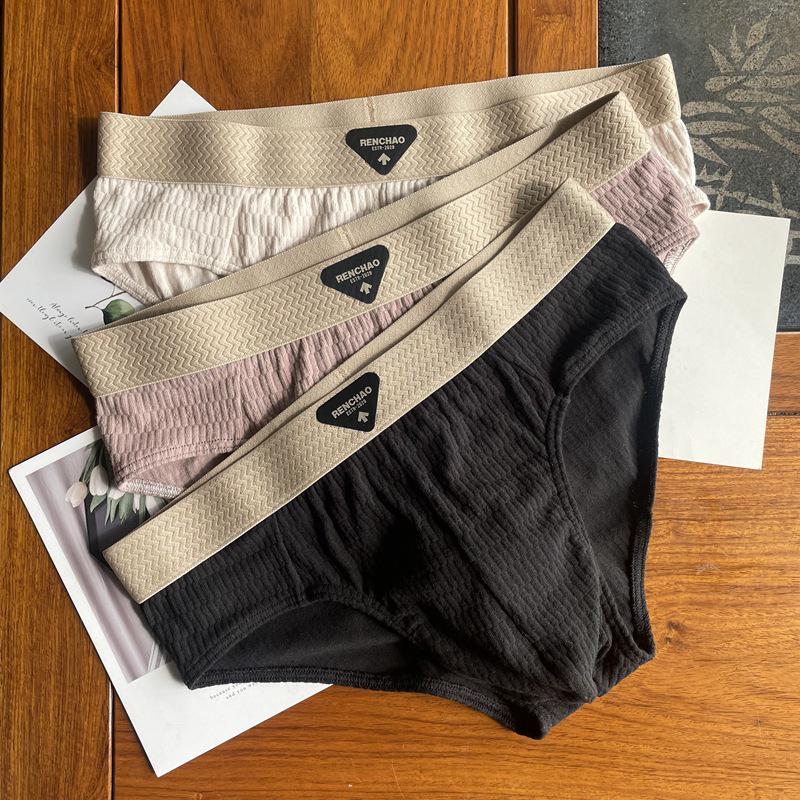 

Men s Pure Cotton Breathable Triangle Briefs - Trendy, Comfortable, Plus Size Sports Shorts L (for 110-130 jin)