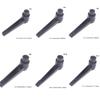1 PZ M4 M5 M6 M8 M10 M12 Maniglia di Bloccaggio Universale Regolabile in Alluminio Maniglia di Bloccaggio Rotante Antiscivolo Maniglia a Forma di L