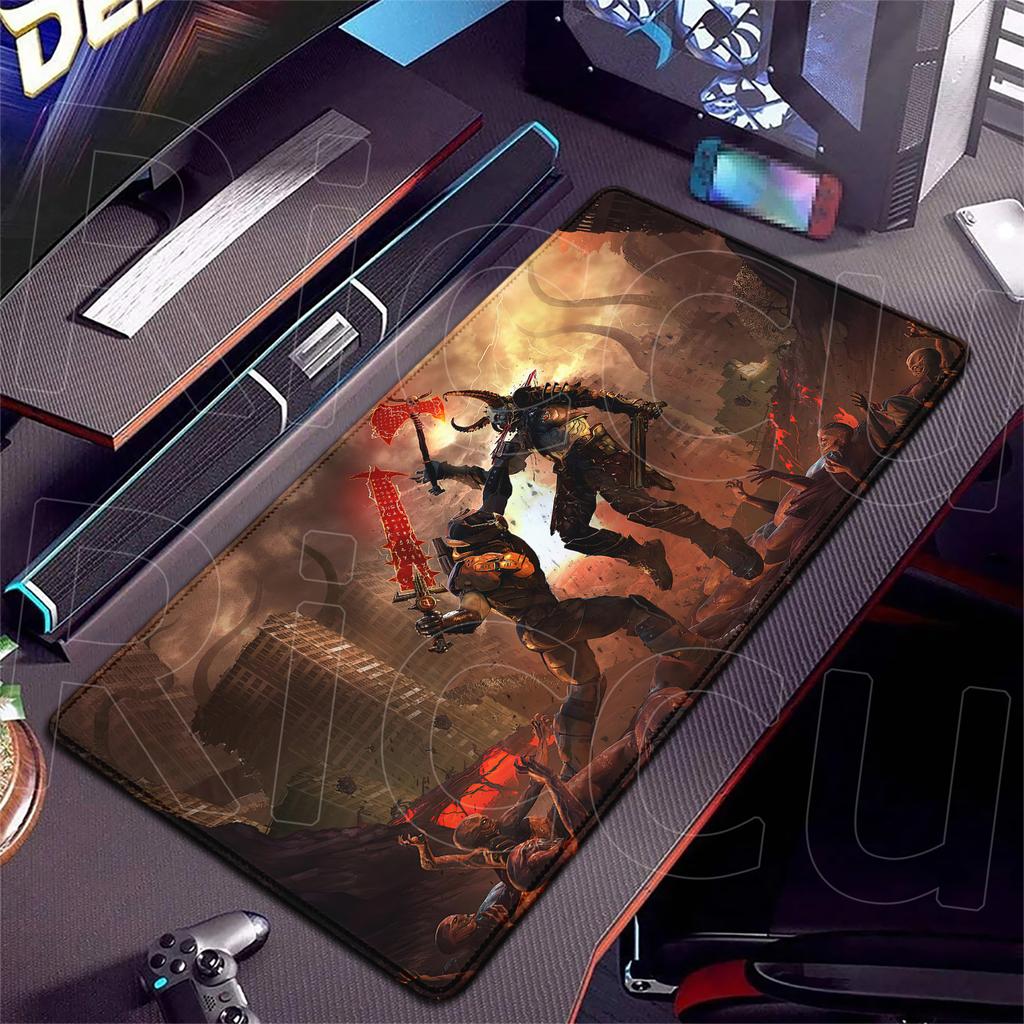 PC-Zubehör 400x900mm Schreibtischmatte Beliebte Spiele D-Doom Mauspads Großes Gaming-Mauspad LockEdge Computer Tastatur Tisch Schreibtischmatte