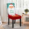 Elastic Dining Chair Cover For Christmas Atmosphere Decoration Suitable For High Back Dining Chair Cover Atmosphere Decoration