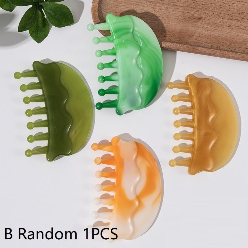 Body Meridian Massage Comb Stress Relief Gua Sha Tool Acupuncture Therapy Blood Circulation Anti-static Plastic Hair Combs