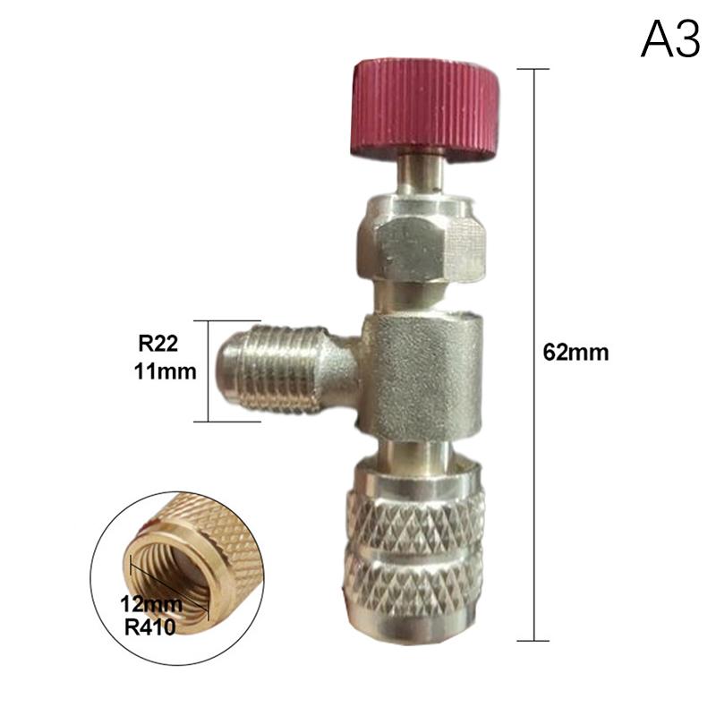 Liquid Safety Valve R410A R22 Air Conditioning Refrigerant Tool 1/4 "Safety Adapter Air Conditioning Repair And Fluoride Tool