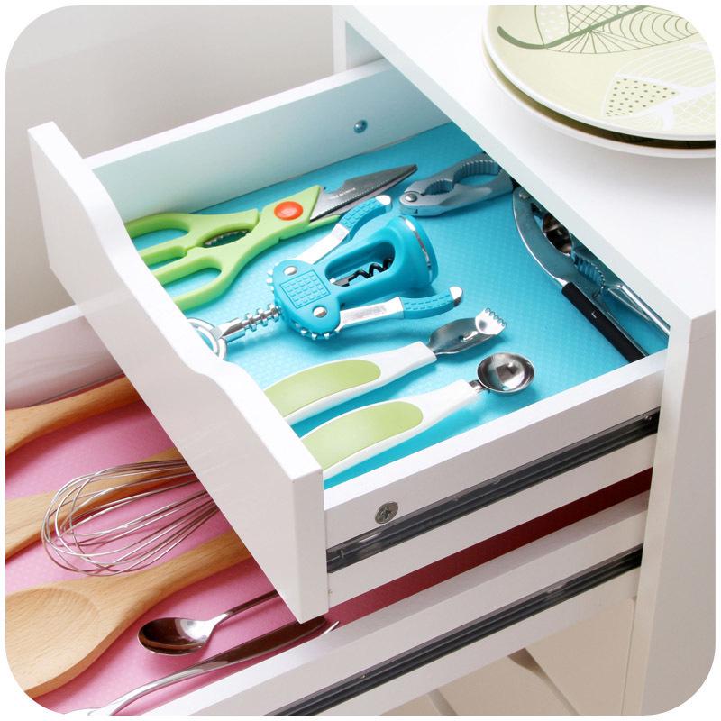 Non-Slip, Anti-Fouling Kitchen and Refrigerator Mat Set – Customizable and Multi-Piece Cabinet Mats