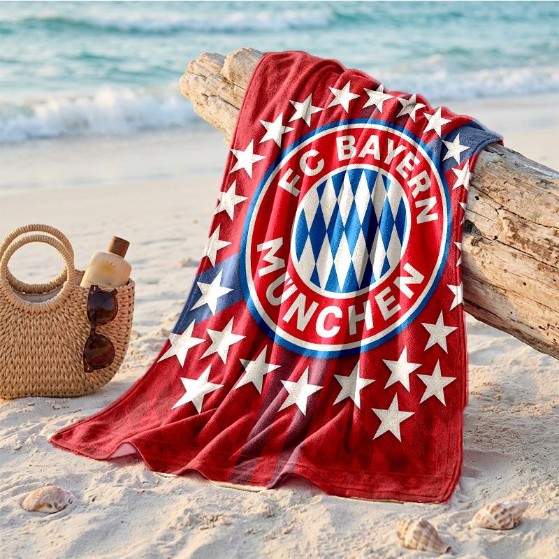Asciugamano da Spiaggia Morbido Asciugatura Rapida Tema Bayern Monaco?Asciugamano Asciutto Per Vacanze Estive Al Mare Nuoto