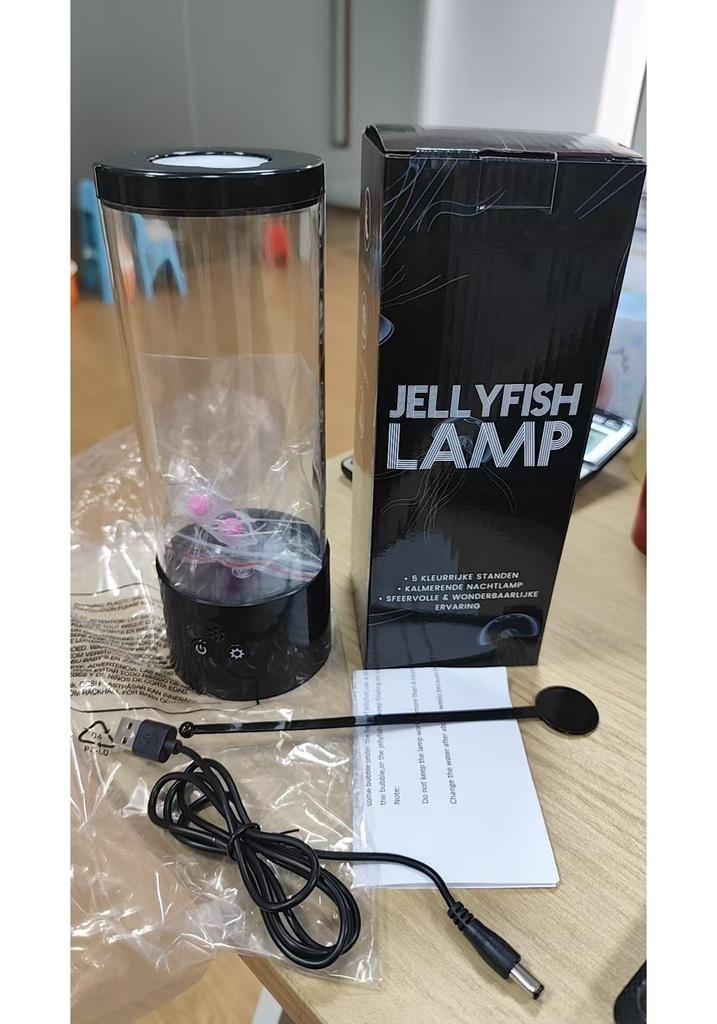 USB Luminous Jellyfish Night Light: Seven-Color LED Remote Control Atmosphere Lamp for Home Décor