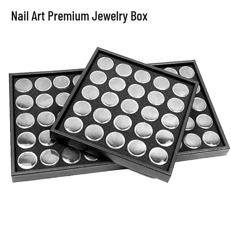 Cutie de depozitare bijuterii și strasuri pentru Nail Art - Opțiuni cu 25 și 50 de compartimente