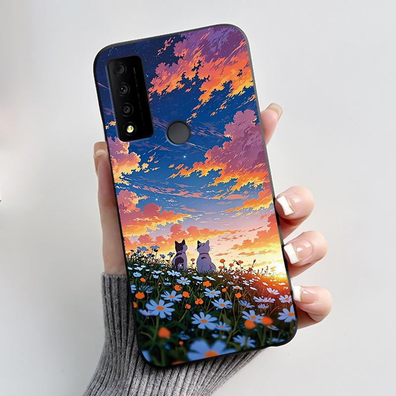 For TCL 30 XE 30 V 5G 30 XL Case Luxury Cute Cool Black Silicone Back Cover For TCL 30XE 30V 30XL Phone Cases TCL30XE Etui Funda
