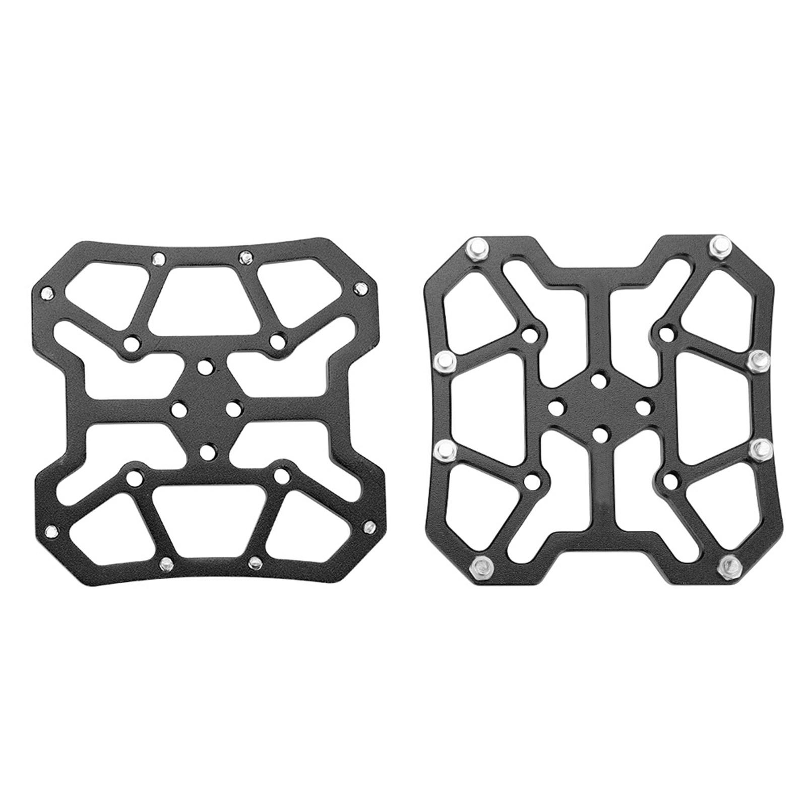 1 Pair Aluminum Alloy Bike Bicyle Clipless Pedal   Adapters for  (Black)
