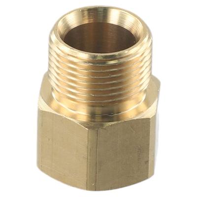 M22 15 mm Außengewinde auf M22 14 mm Innengewinde, metrischer Adapter für Hochdruckreiniger, Messing