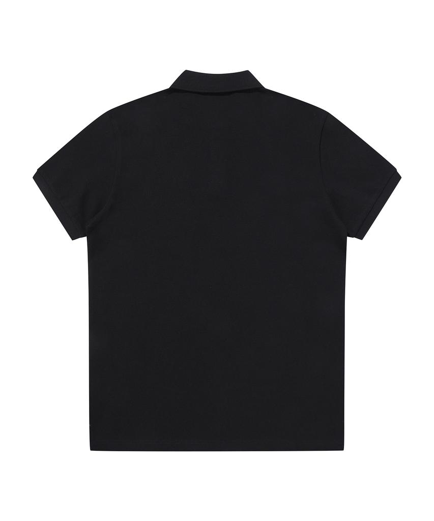 Syupeodeulai Vintage Logo Polo Shirt Black Sdmiqap60Blk