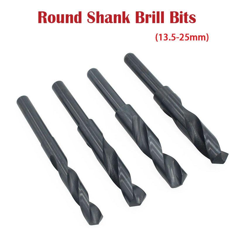 Durable Black Round Shank Drill Bit Ideal For Steel And Wood Drilling