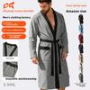 Waffle jacquard bathrobe sauna suit thin nightgown long couple loungewear hotel casual bathrobe