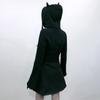 Women's Cat Ear Hoodie Pullover Long Sleeve Hooded Cute Sweatshirt  Dress