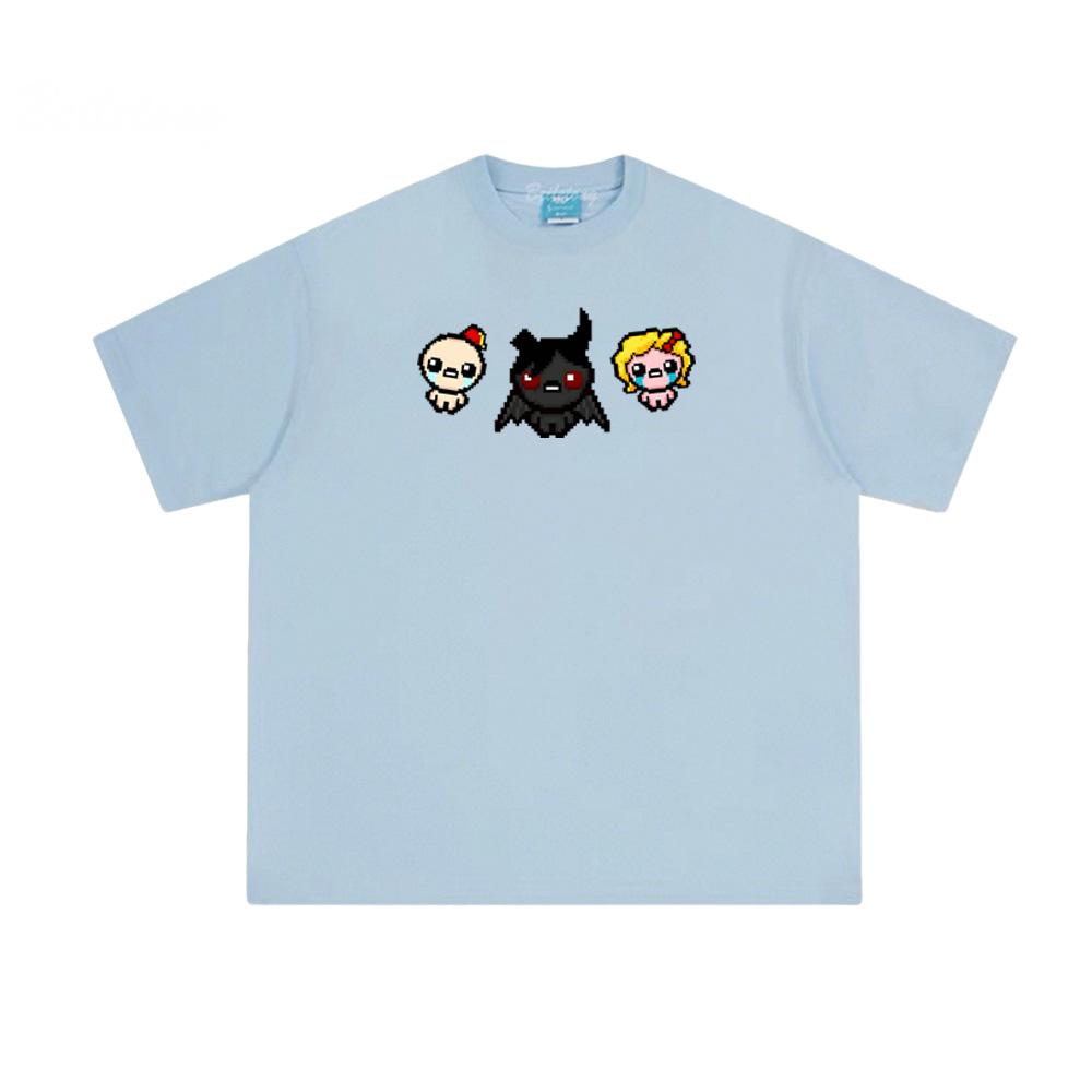 The Binding of Isaac GAME Tshirt 100% Cotton Print Short-sleeved O-neck T-shirt Summer Casual T-shirt Men Clothes
