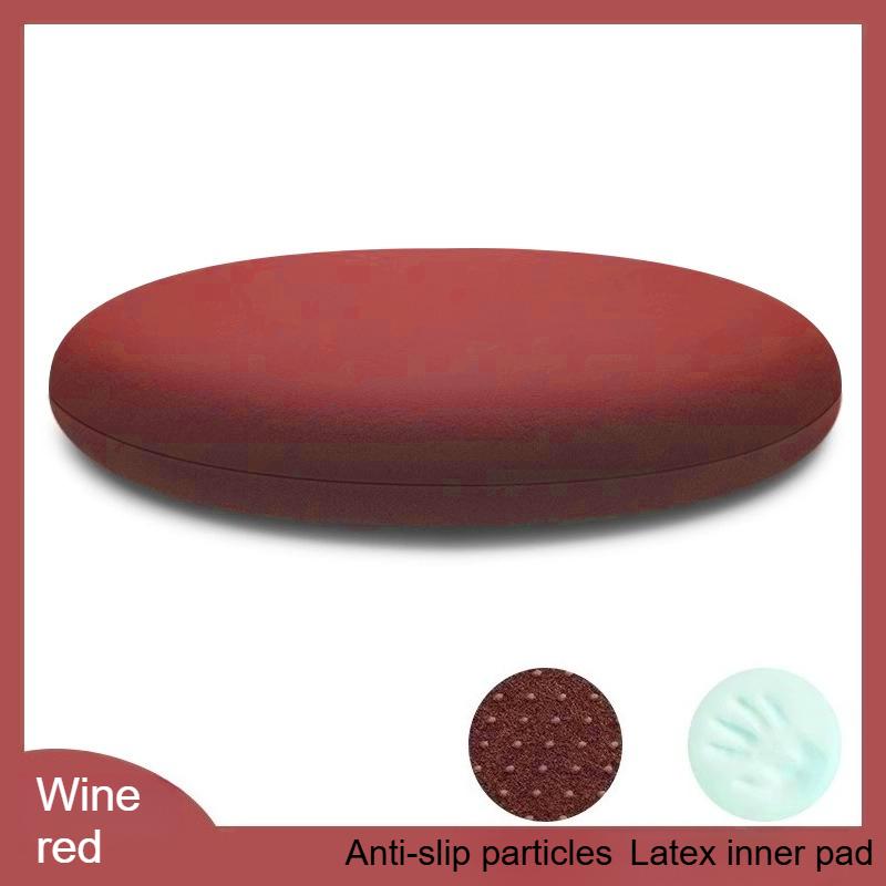 35cm/40cm/45cm Rond Geheugenschuim Kussen - met Elastische Rits Afneembaar Kussen, Ontworpen met Langzame Terugslag om Zinken te Voorkomen 35x35x3.5cm wijnrode kleur