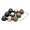 3Pcs Nonslip Guitar Potentiometer Control Knobs with Hole Volumes Tone Sunflower Knobs for Electric Guitar and Bass Part