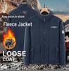 Men's Autumn/Winter Double-Sided Polar Fleece Jacket - Thick, Warm, Casual, Loose Fit, Large Size