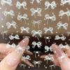 Ruban Nœud Nœud Papillon Décalcomanies pour Ongles Design en Relief Dentelle Décoration d'Ongles Accessoire de Manucure