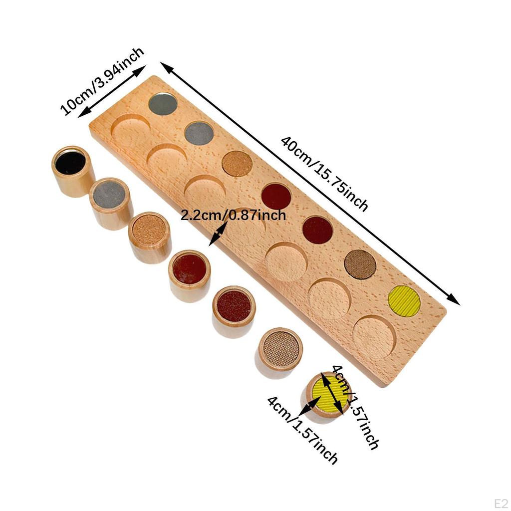 Montessori Rough Board Sensory Kindergarten Development Easy Use Preschool Educate Interactive