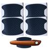 Carbon Fiber Car Stickers 4pcs Protective Carbon Fiber Cover Film Stickers Carbon Fiber Anti Scratches Door Handle Paint Cover