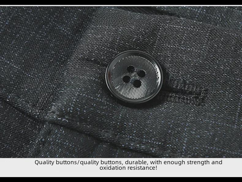 Men's High Waist Casual Straight Drape Pants - Comfortable & Stylish for Mature Wear