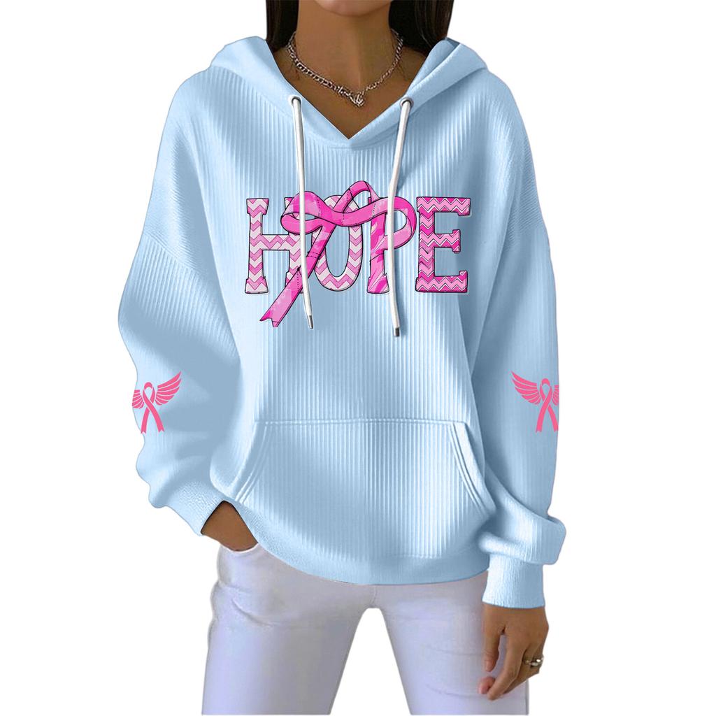 Women's Fashion CasualAngel Printed Pullover Sports Long Sleeve Sweatshirt