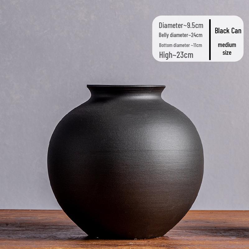 Jingdezhen Ceramic Vase: Retro Chinese Pottery for Living Room or Dining Table Flower Arrangements.
