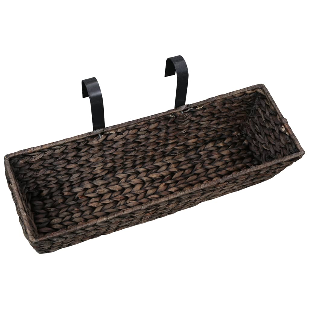 VidaXL Blumenkasten 2 Stk. Wasserhyazinthe Braun