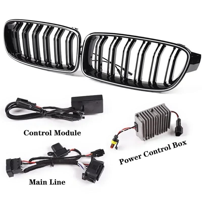 For BMW 3 Series F30 F31 F35 LED Car Front Bumper Racing Grille Grill  320i 325i 328i  2013-2019 Grilles Kidney Racing Grills