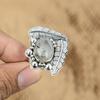 Black Rutile Gemstone 925 Sterling Silver Statement Sister Promise Birthday Ring