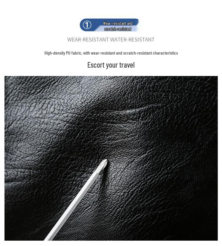 Herrars PU-reseväska med stor kapacitet, med våt/torr separation, crossbody handväska, högkvalitativ sport- och träningsutrustning.