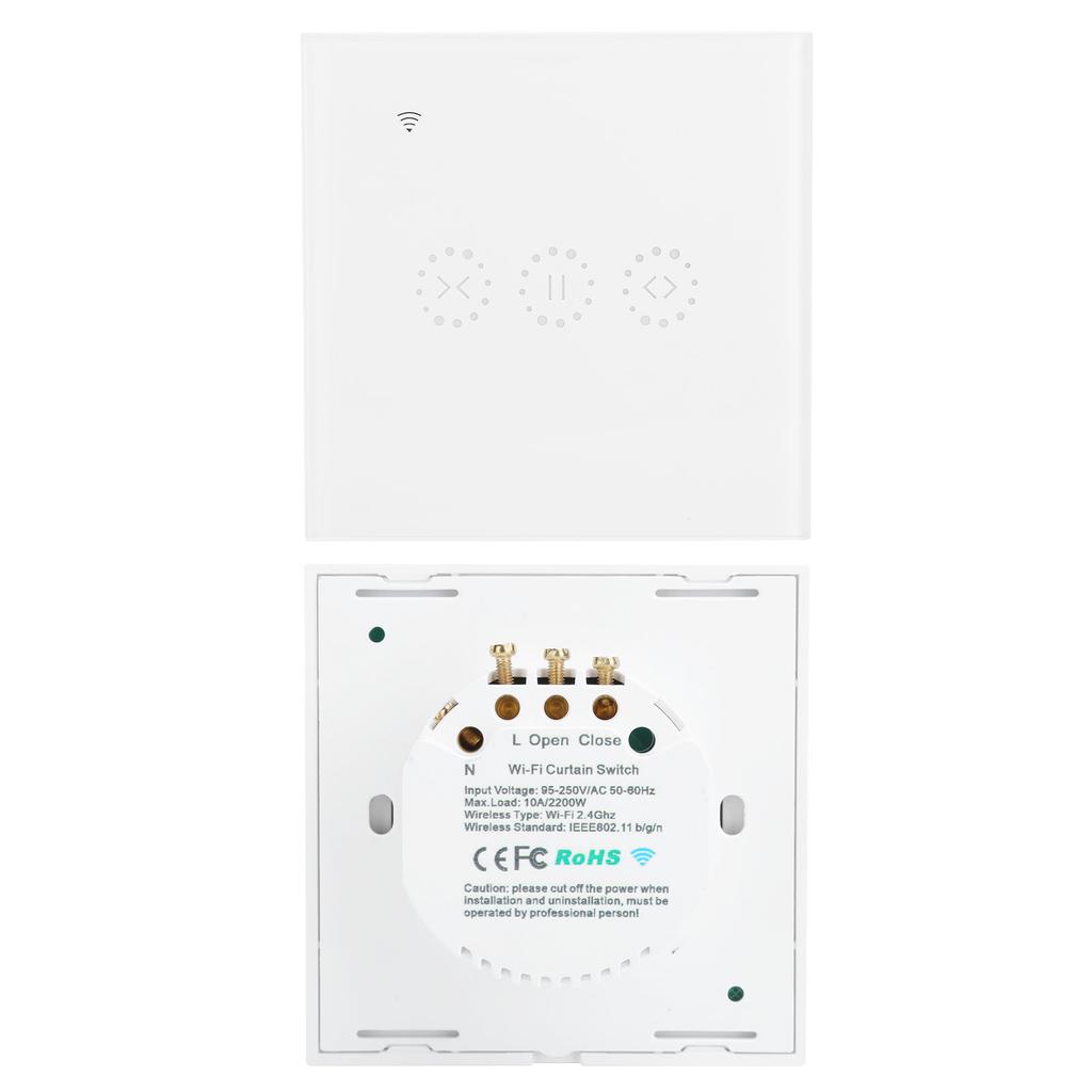 WiFi Smart Touch Wandschalter APP-Steuerung für Vorhang Garagentor Krafttüren AC 95-250V