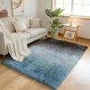 Bingkeer Rectangular Scandinavian-style Carpet, Fluffy Rug with 30mm Pile Length and 7mm Thickness,