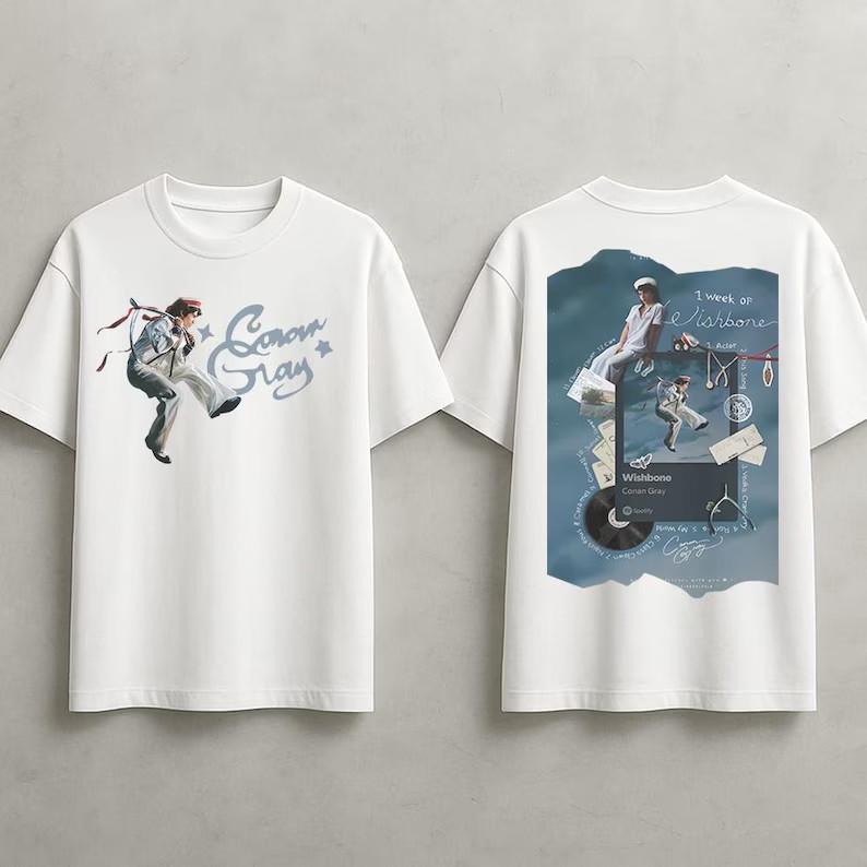 Conan Gray Inspired Wishbone Shirt Indie Pop Aesthetic Graphic T-Shirt Unisex T-Shirt L