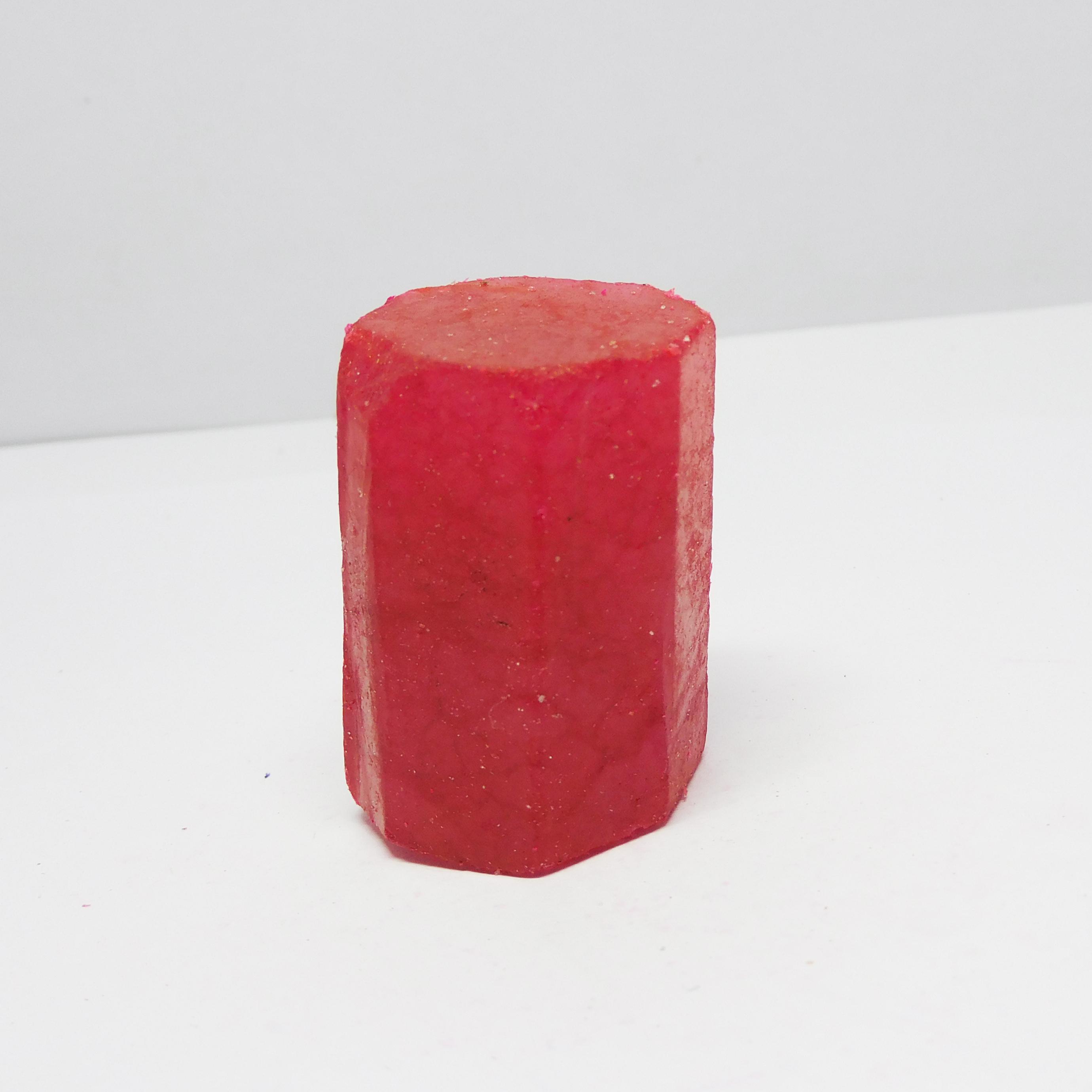 

272.05 Ct Natural Genuine Red Ruby Rough CERTIFIED Uncut Loose Gemstone p-2905-h 39 mm approx червоний